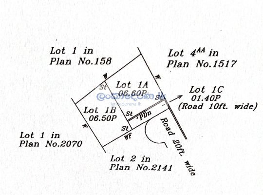 Land Pannipitiya vidyala Junction