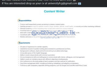 Content writer