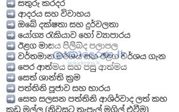 භාරතීය අංක ශාස්ත්‍ර මගින් පලාපල