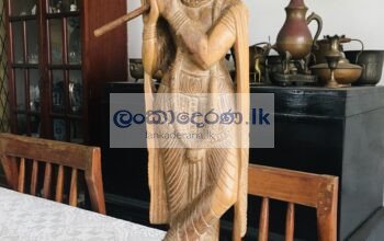 Wooden Krishna Statue (ක්‍රිෂ්ණා පිළිමය)