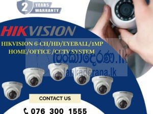 Hikvision CCTV CH 6-HD/ 2MP/ Eyeball 