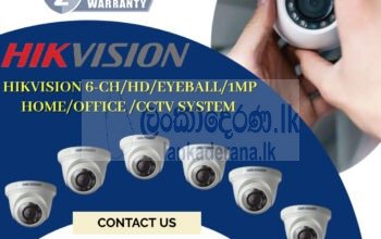 Hikvision CCTV CH 6-HD/ 2MP/ Eyeball 