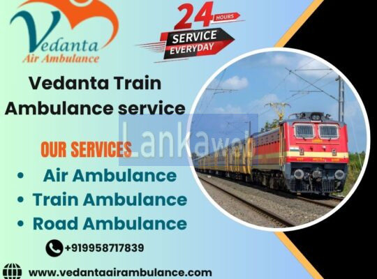 Vedanta Train Ambulance Services in Ranchi