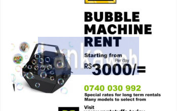 Bubble machine rental