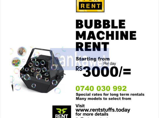 Bubble machine rental