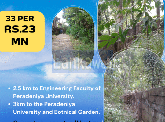 Land for sale in Peradeniya