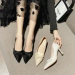 کفش پاشنه‌بلند زنانه ساده - Image 4