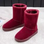 بوت برفی زنانه گرم با خز و نلغز - Image 5