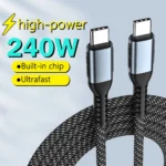 کابل شارژ فوق‌سریع PD240W تایپ‌سی