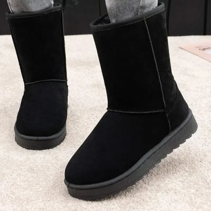 بوت برفی زنانه گرم با خز و نلغز - Image 3