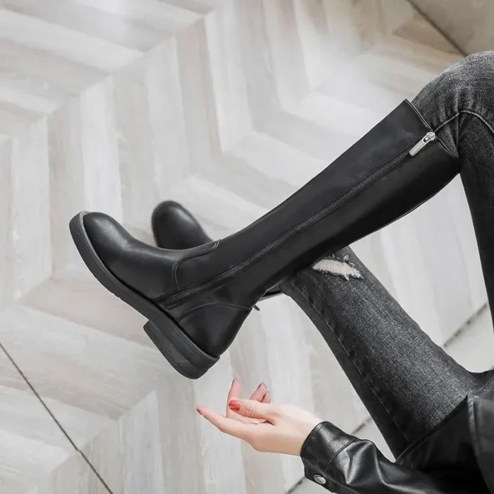 Women’s Knee-High Boots – Slim Fit & Fleece Lined - Image 3