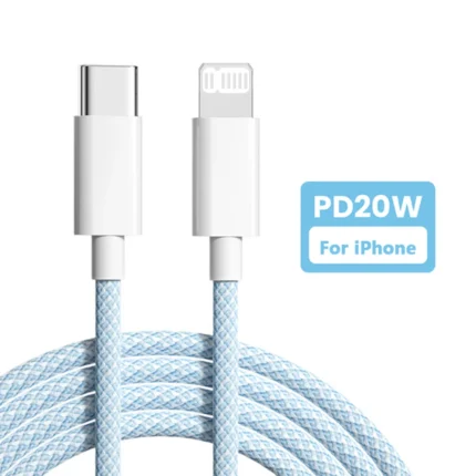 کابل تایپ‌سی PD20W شارژ‌سریع آیفون