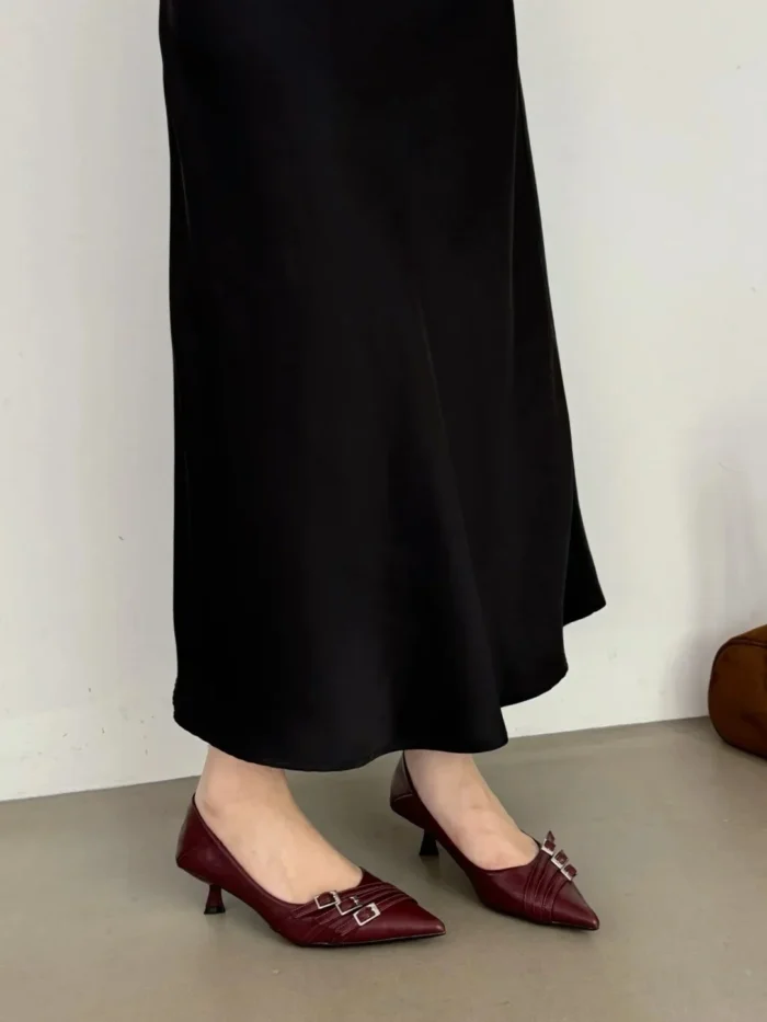 کفش پاشنه‌متوسط زنانه طراحی‌فرانسوی - Image 8