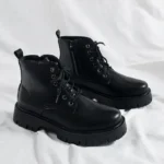 بوت مردانه چرم ضدآب و نلغز - Image 6