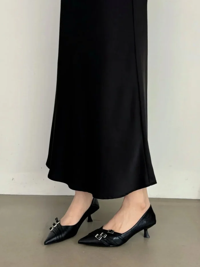 کفش پاشنه‌متوسط زنانه طراحی‌فرانسوی - Image 6
