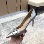 کفش پاشنه‌بلند زنانه چرمی نوک‌تیز - Image 11