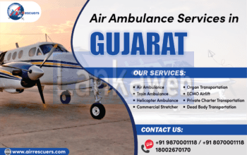 Round-the-Clock Air Ambulance Services in Gujarat