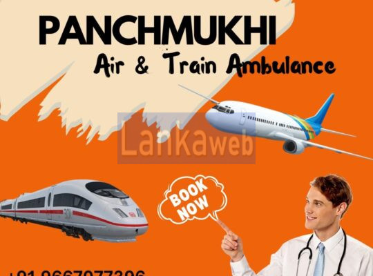 Panchmukhi Train Ambulance from Patna to Mumbai