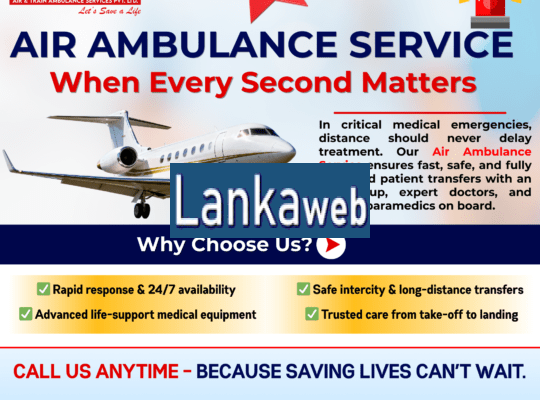 Air Ambulance Service in Patna – 24×7 Emergency