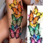 1 Sheet Butterfly Temporary Tattoos for Men Women