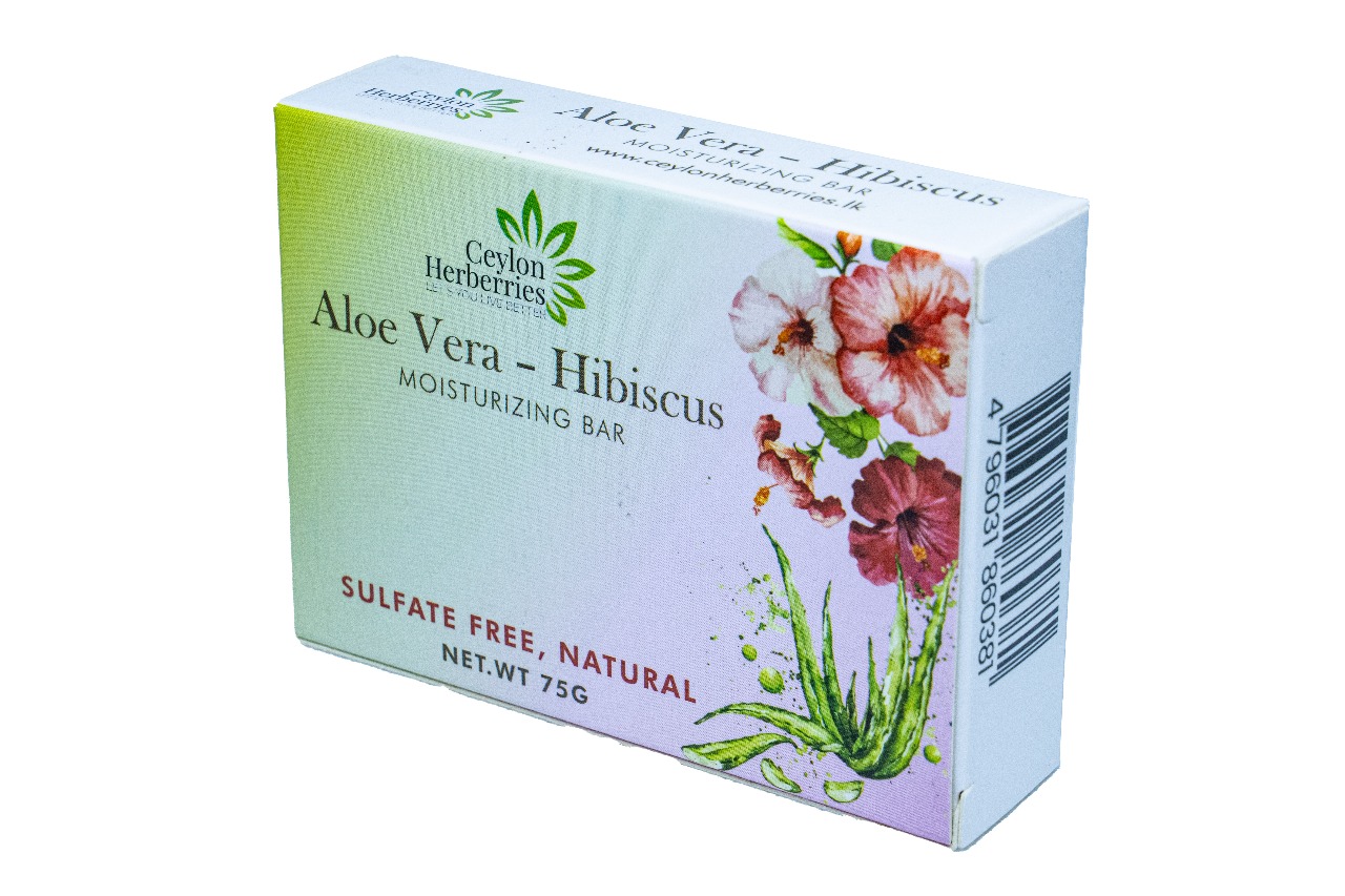 Aloe-vera-hibiscus-naturala-soap Activated Charcoal & Tea Tree oil Detox Bar - Image 1