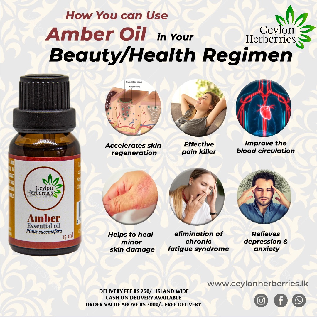 Amber-oil Amber Essential Oil – Pinus Succinefera 15ml - Image 1
